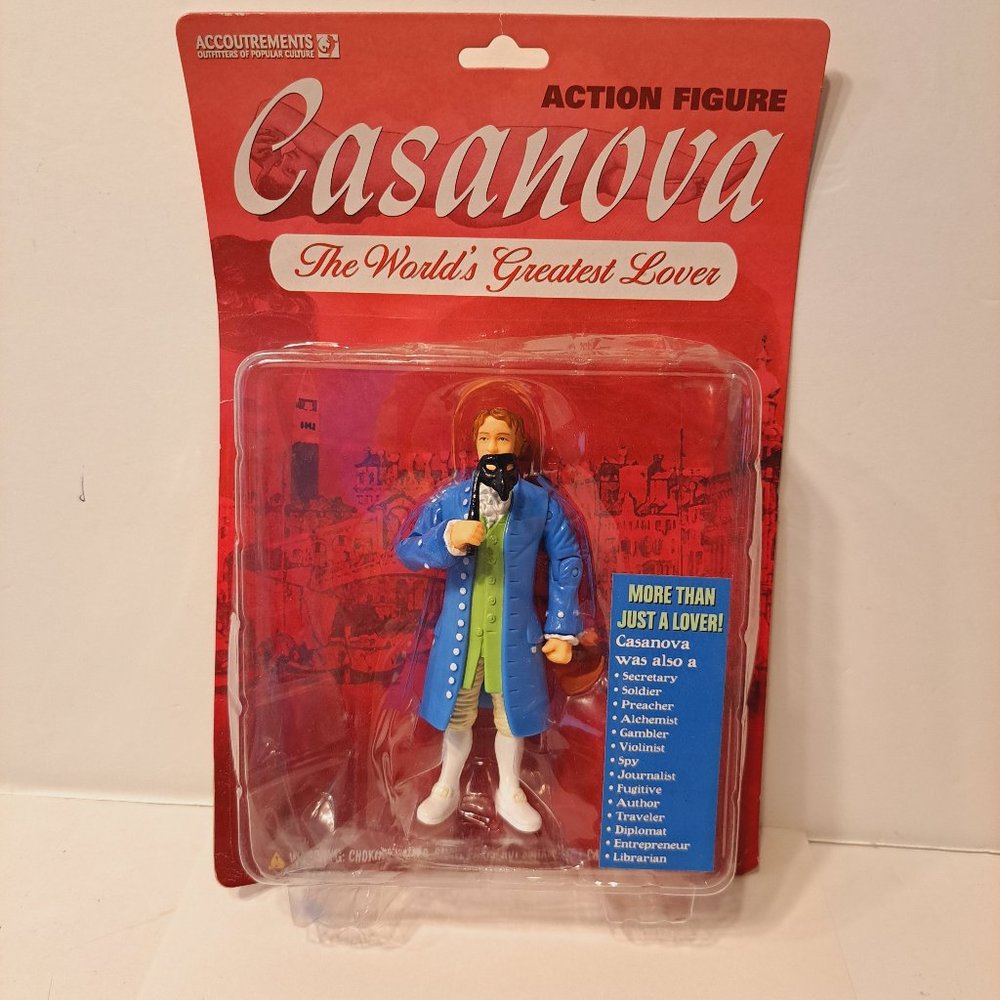Accoutrements Casanova Action Figure The Worlds Greatest Lover  Rare